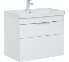 Тумба под раковину Aquanet Ирис new 710 белый глянец (1 ящик, 2 дверцы) 