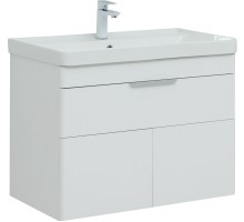 Тумба под раковину Aquanet Ирис new 815 белый глянец (1 ящик, 2 дверцы) 