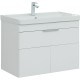 Тумба под раковину Aquanet Ирис new 815 белый глянец (1 ящик, 2 дверцы) 310150
