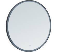 Зеркало Aquanet Тренд 90х90 черная окантовка с LED подсветкой 316653