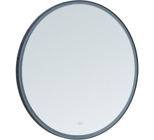 Зеркало Aquanet Тренд 100х100 черная окантовка с LED подсветкой 316688 
