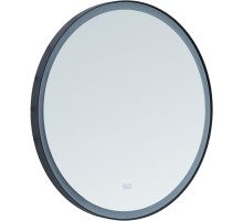 Зеркало Aquanet Тренд 70х70 черная окантовка с LED подсветкой 316694