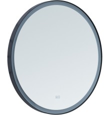 Зеркало Aquanet Тренд 70х70 черная окантовка с LED подсветкой 316694