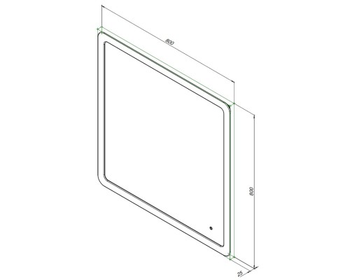 Зеркало Aquanet Ирис 80x80 с подсветкой LED 326445 Зеркало Aquanet Ирис 80x80 с подсветкой LED 326445