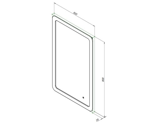 Зеркало Aquanet Ирис 50x80 с подсветкой LED 326446 Зеркало Aquanet Ирис 50x80 с подсветкой LED 326446