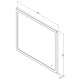 Зеркало Aquanet Ирис 90x80 с подсветкой LED 326447