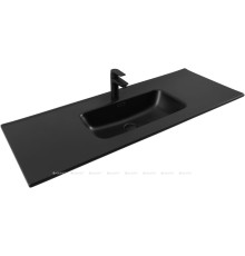Раковина Aquanet Flat 120 черная матовая