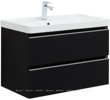 Тумба под  раковину Aquanet Вега 80 черный