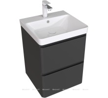 Тумба под раковину Aquanet Эмбер 50 черный матовый 330464