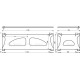Фронтальный экран Aquanet Bright Stone 170х60