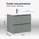 Тумба под раковину Aquanet Джейн (Flat) 80 мисти грин