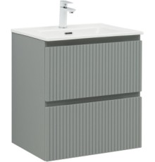Тумба с раковиной Aquanet Джейн 120 цв.мисти грин (раковина Flat)