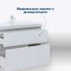 Тумба под раковину Aquanet Вега 100 напольная, белый глянец