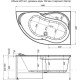Фронтальный экран Aquanet Graciosa 150 R