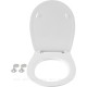 Крышка-сиденье для унитаза Allen Brau Fantasy Smartfix, Soft-Close 4.11005.20 белый глянец