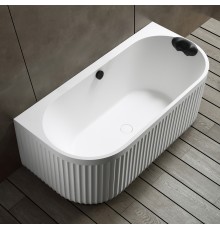 ABBER ванна из искусственного камня цвет белый матовый 170x80x63 I AM9916