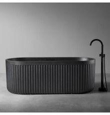 ABBER ванна из искусственного камня цвет черный матовый 170x75x60 I AM9925B