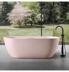 ABBER ванна из искусственного камня цвет розовый матовый 170x75x60 I AM9941MP