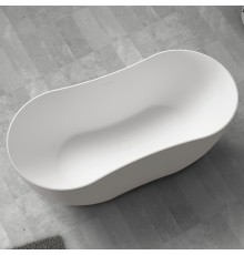 ABBER ванна из искусственного камня цвет: белый матовый 170x80x55 I AS9604