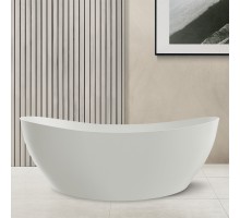 ABBER ванна из искусственного камня цвет: белый матовый 163x85x64 I AS9615-1.6