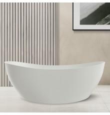 ABBER ванна из искусственного камня цвет: белый матовый 163x85x64 I AS9615-1.6
