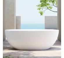 ABBER ванна из искусственного камня цвет: белый матовый 165x78x58 I AS9620-1.6