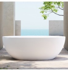 ABBER ванна из искусственного камня цвет: белый матовый 165x78x58 I AS9620-1.6