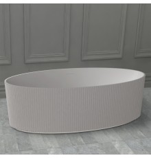 ABBER ванна из искусственного камня цвет: белый матовый 180x85x55 I AS9627