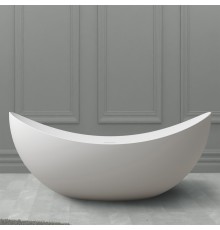 ABBER ванна из искусственного камня цвет: белый матовый 180x80x75 I AS9633