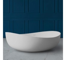 ABBER ванна из искусственного камня цвет: белый матовый 180x110x62 I AS9639