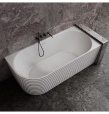 ABBER ванна из искусственного камня цвет: белый матовый 170x80x55 I AS9651 R