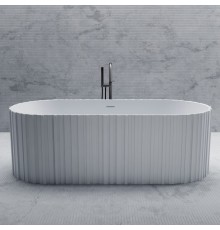 ABBER ванна из искусственного камня цвет: белый матовый 170x75x55 I AS9653