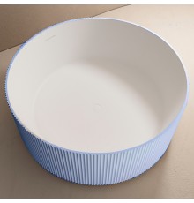 ABBER ванна из искусственного камня цвет голубой 150x150x55 I AS9679Blau
