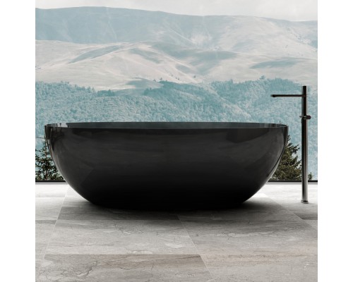 ABBER прозрачная ванна из полиэфирной смолы цвет черный 165х78х58 I AT9701Onyx ABBER прозрачная ванна из полиэфирной смолы цвет черный 165х78х58 I AT9701Onyx