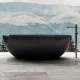 ABBER прозрачная ванна из полиэфирной смолы цвет черный 165х78х58 I AT9701Onyx