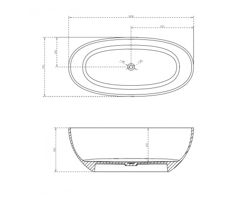 ABBER прозрачная ванна из полиэфирной смолы цвет черный 165х78х58 I AT9701Onyx ABBER прозрачная ванна из полиэфирной смолы цвет черный 165х78х58 I AT9701Onyx