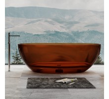 ABBER прозрачная ванна из полиэфирной смолы цвет коричневый 165х78х58 I AT9701Opal