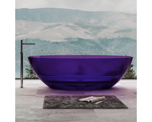 ABBER прозрачная ванна из полиэфирной смолы цвет фиолетовый 180х85х52 I AT9702Amethyst ABBER прозрачная ванна из полиэфирной смолы цвет фиолетовый 180х85х52 I AT9702Amethyst