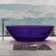 ABBER прозрачная ванна из полиэфирной смолы цвет фиолетовый 180х85х52 I AT9702Amethyst