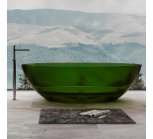 ABBER прозрачная ванна из полиэфирной смолы цвет зеленый 180х85х52 I AT9702Emerald