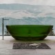 ABBER прозрачная ванна из полиэфирной смолы цвет зеленый 180х85х52 I AT9702Emerald