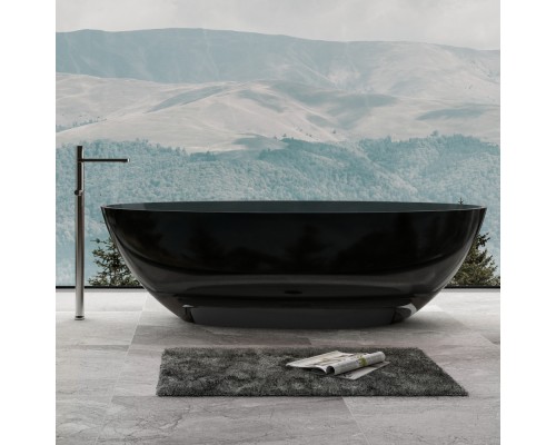 ABBER прозрачная ванна из полиэфирной смолы цвет черный 180х85х52 I AT9702Onyx ABBER прозрачная ванна из полиэфирной смолы цвет черный 180х85х52 I AT9702Onyx
