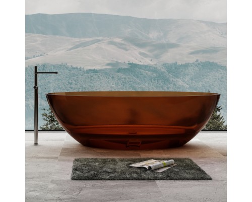 ABBER прозрачная ванна из полиэфирной смолы цвет коричневый 180х85х52 I AT9702Opal ABBER прозрачная ванна из полиэфирной смолы цвет коричневый 180х85х52 I AT9702Opal
