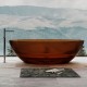 ABBER прозрачная ванна из полиэфирной смолы цвет коричневый 180х85х52 I AT9702Opal