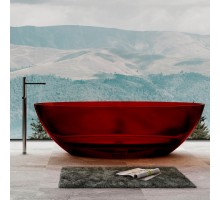 ABBER прозрачная ванна из полиэфирной смолы цвет красный 180х85х52 I AT9702Rubin