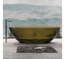 ABBER прозрачная ванна из полиэфирной смолы цвет оливковый 180x85x52 I AT9702Vesuvian