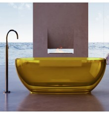 ABBER прозрачная ванна из полиэфирной смолы цвет желтый 170x75x55 I AT9703Amber