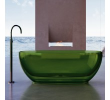ABBER прозрачная ванна из полиэфирной смолы цвет зеленый 170x75x55 I AT9703Emerald