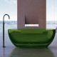 ABBER прозрачная ванна из полиэфирной смолы цвет зеленый 170x75x55 I AT9703Emerald