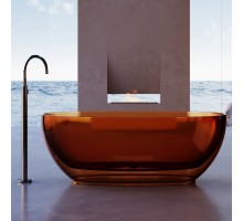 ABBER прозрачная ванна из полиэфирной смолы цвет коричневый 170х75х55 I AT9703Opal